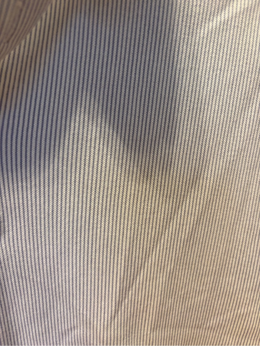 Men’s Uniqlo Light Gray Pinstripe Polo - Picture 2 of 4